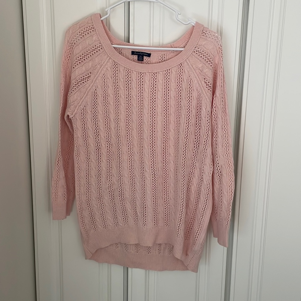 Women’s American Eagle Medium Pink Long Sleeve Shirt
